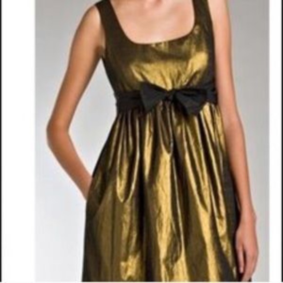 Dkny Dresses & Skirts - DKNY Gold Metallic Dress - Size 0